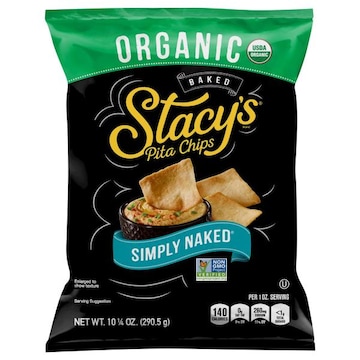 Stacy's Pita Chips, Organic, Simply Naked, Baked