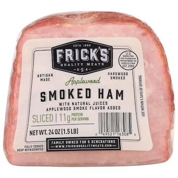 Frick's Smoked Ham, with Natural Juices, Applewood, Sliced