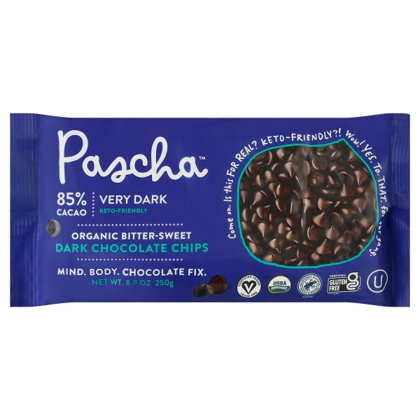 Pascha Dark Chocolate Chips, Organic, BitterSweet Publix Super Markets