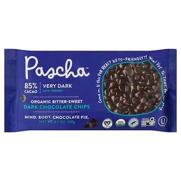 Pascha Dark Chocolate Chips, Organic, Bitter-Sweet