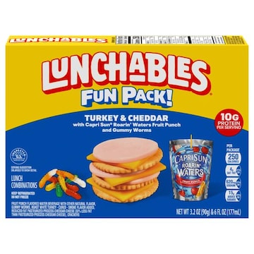 Lunchables Turkey & Cheddar Lunch Combinations Fun Pack