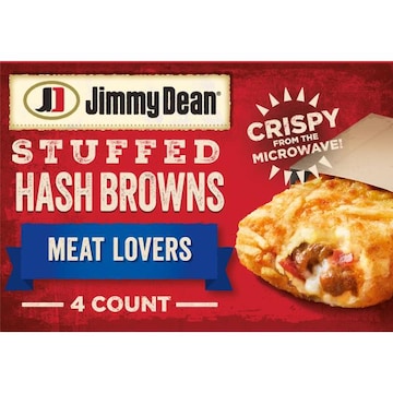 Jimmy Dean Stuffed Hash Browns Meat Lovers Frozen Breakfast