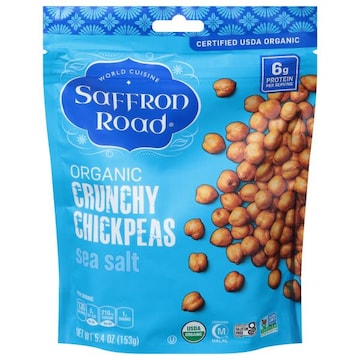 Saffron Road Crunchy Chickpeas, Organic, Sea Salt