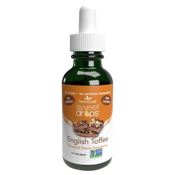 SweetLeaf Sweet Drops Stevia Sweetener, English Toffee