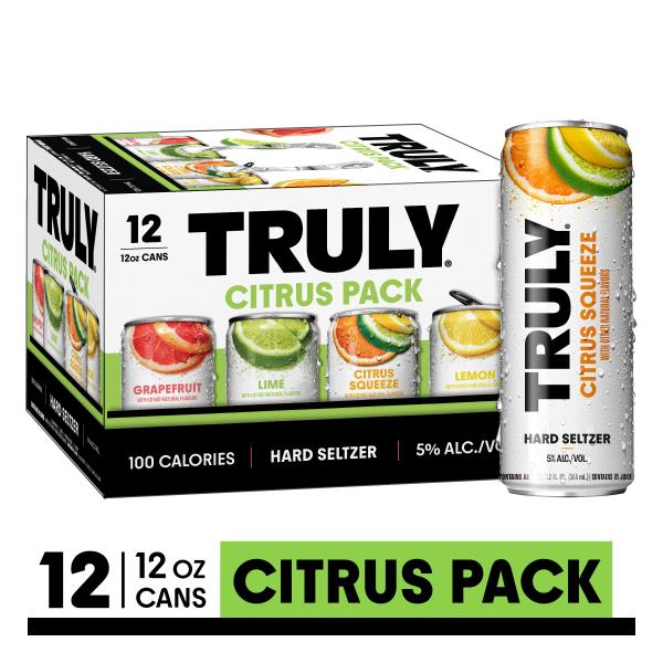 TRULY Hard Seltzer Hard Seltzer, Citrus, Variety Pack | Publix