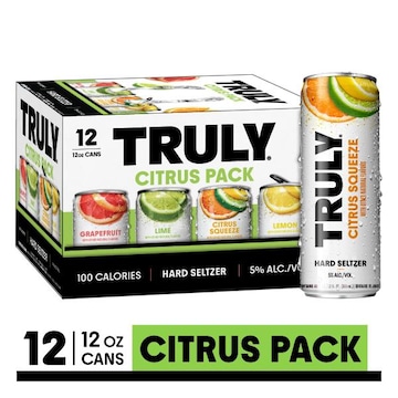 TRULY Hard Seltzer Hard Seltzer, Citrus, Variety Pack