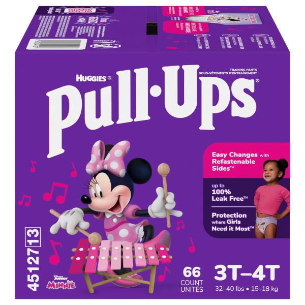 Pull-Ups Training Pants, Disney Junior Minnie, 3T-4T (32-40 lbs ...