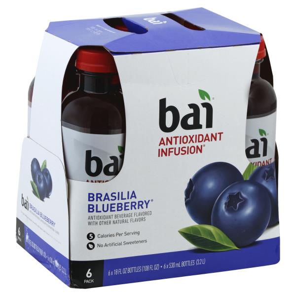 Bai Antioxidant Beverage, Brasilia Blueberry | Publix Super Markets