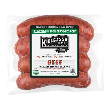 Kiolbassa Organic Beef Hickory Smoked Sausage