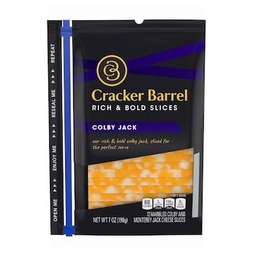 Cracker Barrel Colby Jack Cheese Slices