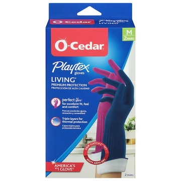 O-Cedar Playtex Gloves, Medium, Living