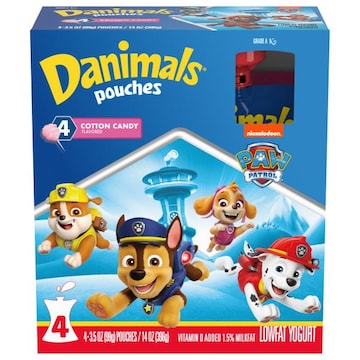 Danimals Lowfat Paw Patrol Cotton Candy Yogurt