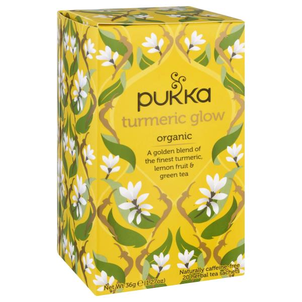 Pukka Herbal Tea, Organic, Turmeric Glow, Sachets Publix Super Markets
