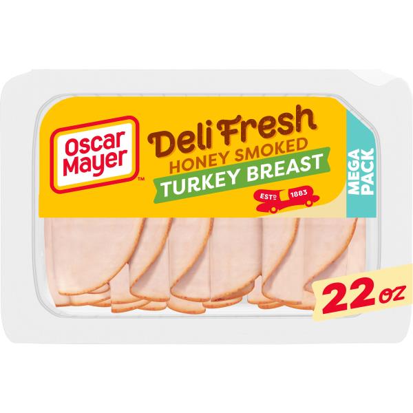 Oscar Mayer Deli Fresh Honey Smoked Turkey Breast Sliced Lunch Meat ...