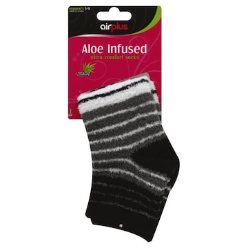 Airplus Socks, Ultra Comfort, Aloe Infused, 5-11, Women