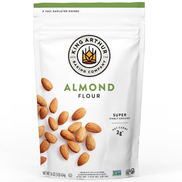 King Arthur Baking Company Almond Flour, Certified Gluten-Free, Non-GMO Project Verified, Certified Kosher, Finely Ground, 16 Ounces
