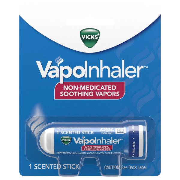 Vicks VapoInhaler Stick, Soothing Vapors, Non-Medicated, Scented ...