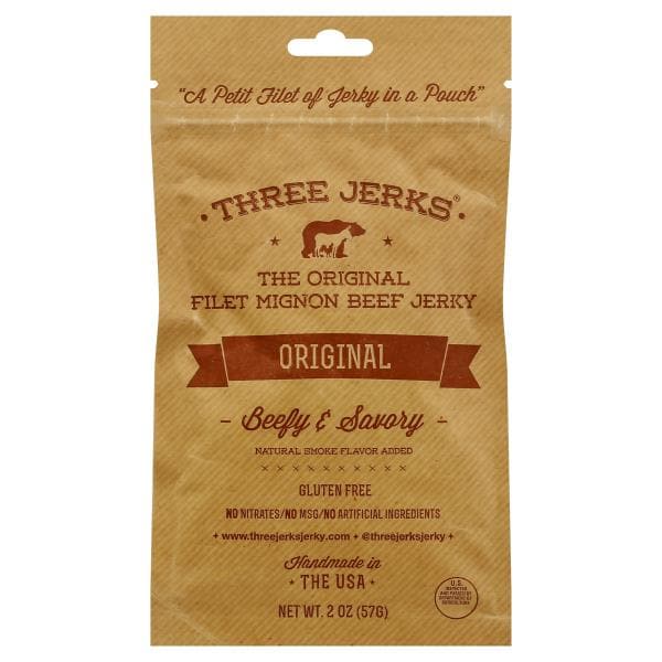 Three Jerks Jerky Beef Jerky, Original Publix Super Markets