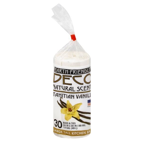 新品タグ付き✨pheeny COTTON NYLON DUMP SALVAGE Deco Tall Kitchen Bags, Tahitian Vanilla, Large, 13 Gallon