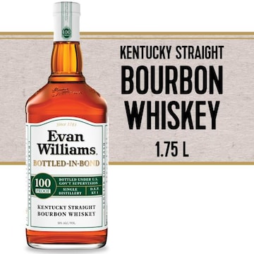 Evan Williams White Label Bottled in Bond Straight Bourbon Whiskey