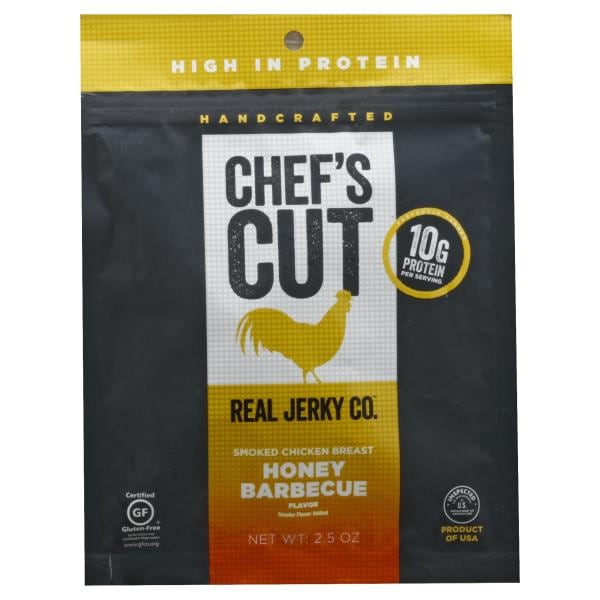 Chef's Cut Jerky Jerky, Smoked Chicken Breast, Honey Barbecue