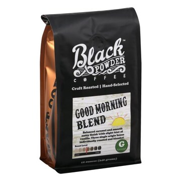Black Powder Coffee Coffee, Ground, Good Morning Blend