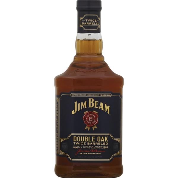 Jim Beam Whiskey, Kentucky Straight Bourbon, Double Oak Twice