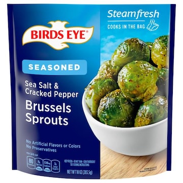 Birds Eye Steamfresh Brussels Sprouts, Seasoned, Sea Salt & Cracked Pepper