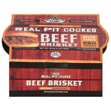 Brookwood Farms Beef Brisket, with Tangy BBQ Sauce, Real Pit-Cooked