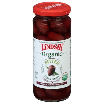 Lindsay Olives, Organic, Pitted, Green Kalamata