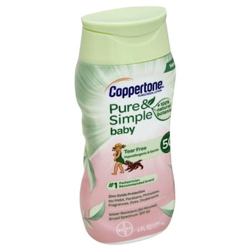 Coppertone Sunscreen Lotion, Pure & Simple Baby, SPF 50