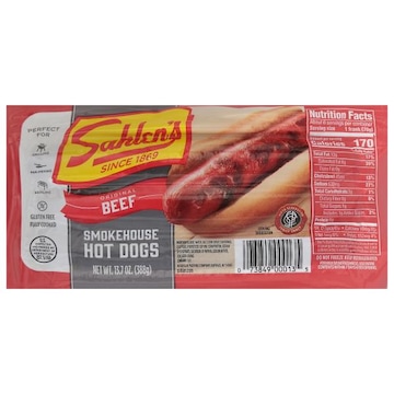 Sahlen's Hot Dogs, Smokehouse, Original Beef