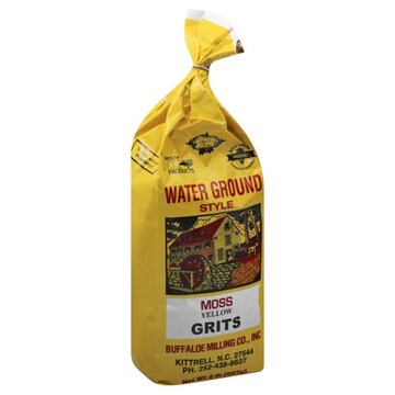 Buffaloe Milling Grits, Moss Yellow, Water Ground Style