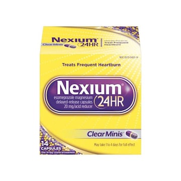 NEXIUM 24HR 24HR ClearMinis Acid Reducer Heartburn Relief Delayed Release Capsules with Esomeprazole Magnesium - 14 Count