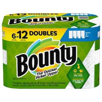 Bounty Paper Towels Select-A-Size, 6 Count