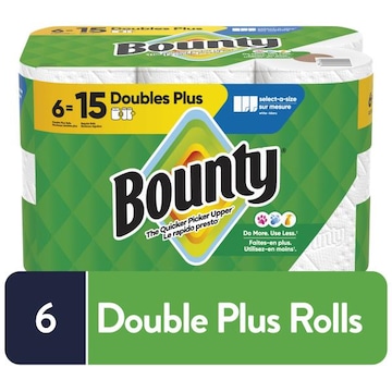 Bounty Paper Towels Select-A-Size, 6 Count