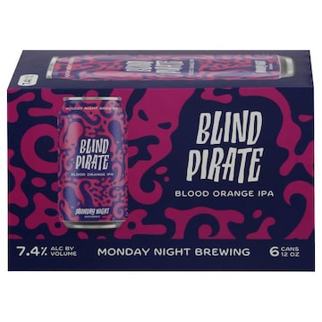 Monday Night Brewing Beer, IPA, Blood Orange, Blind Pirate