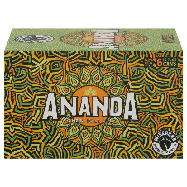 Wiseacre Beer, India Pale Ale, Ananda, 6 Pack Publix Super Markets