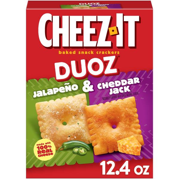 Cheez-It DUOZ Baked Snack Crackers Jalapeño and Cheddar Jack