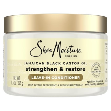 Shea Moisture Jamaican Black Castor Oil Leave In Conditioner 100% Pure Jamaican Black Castor Oil