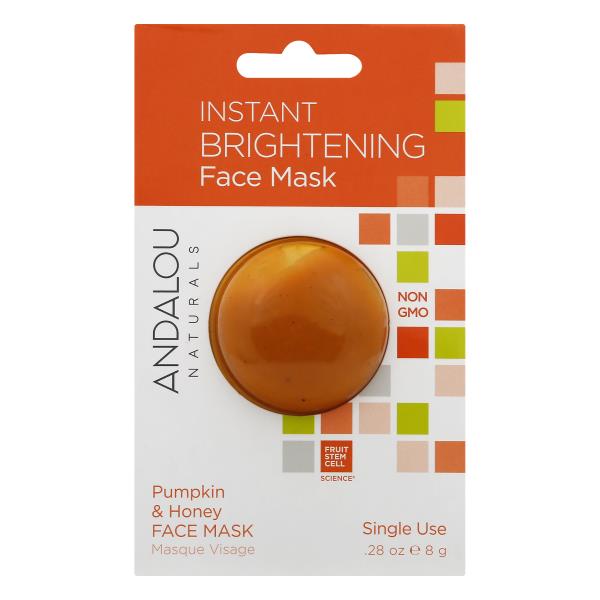 Andalou Naturals Face Mask, Pumpkin & Honey, Instant Brightening