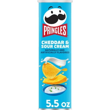 Pringles Potato Crisps Chips Cheddar and Sour Cream, Lunch Snacks