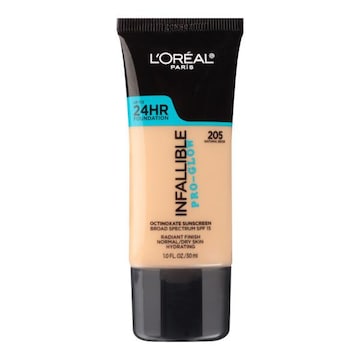 L'Oreal Paris Infallible Pro-Glow SPF Foundation, 24HR Coverage Natural Beige