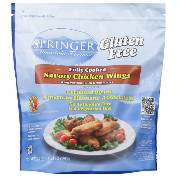 Springer Mountain Farms Chicken Wings, Savory Publix Super Markets