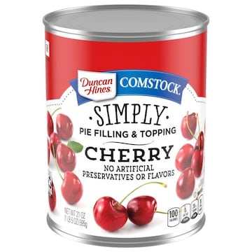 Duncan Hines Comstock Pie Filling & Topping, Cherry, Simply
