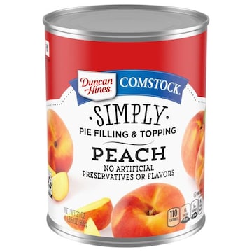 Duncan Hines Comstock Pie Filling & Topping, Peach, Simply