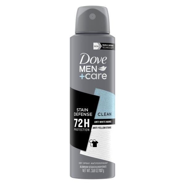 Dove Men+Care Antiperspirant, Stain Defense Clean, Dry Spray | Publix ...