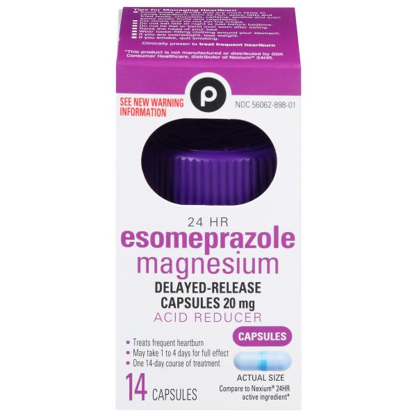 Publix Esomeprazole Magnesium, 20 mg, DelayedRelease Capsules Publix