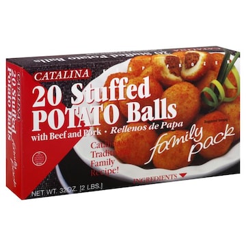 Catalina Potato Balls, Stuffed, with Beef and Pork, Family Pack