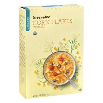 GreenWise Cereal, Organic, Corn Flakes